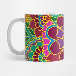 Orange Flower Garden Mug